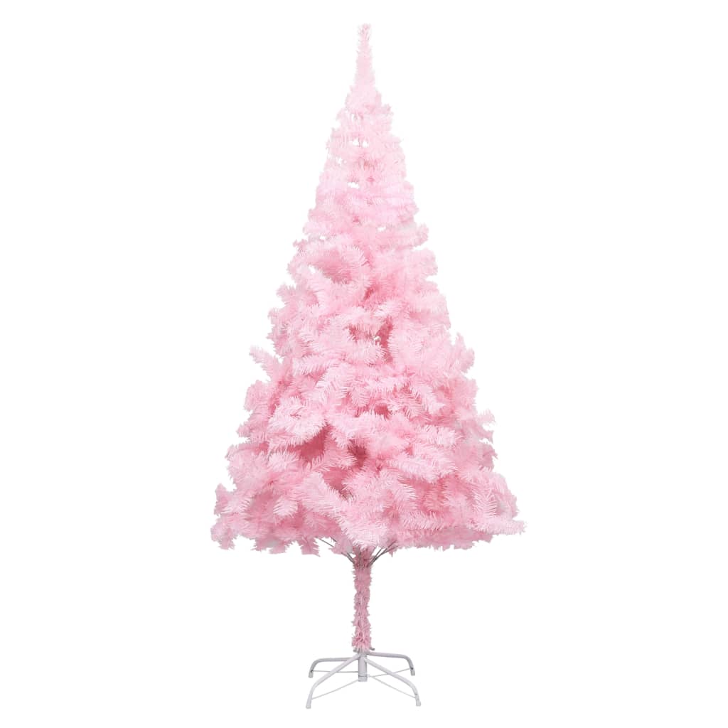 

vidaXL Kunstkerstboom met LED's en standaard 180 cm PVC roze