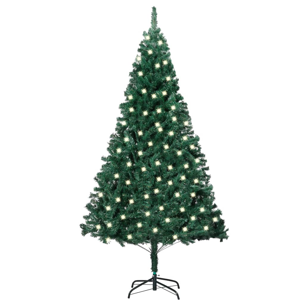 vidaXL Brad de Crăciun artificial LED & ramuri groase verde 120 cm