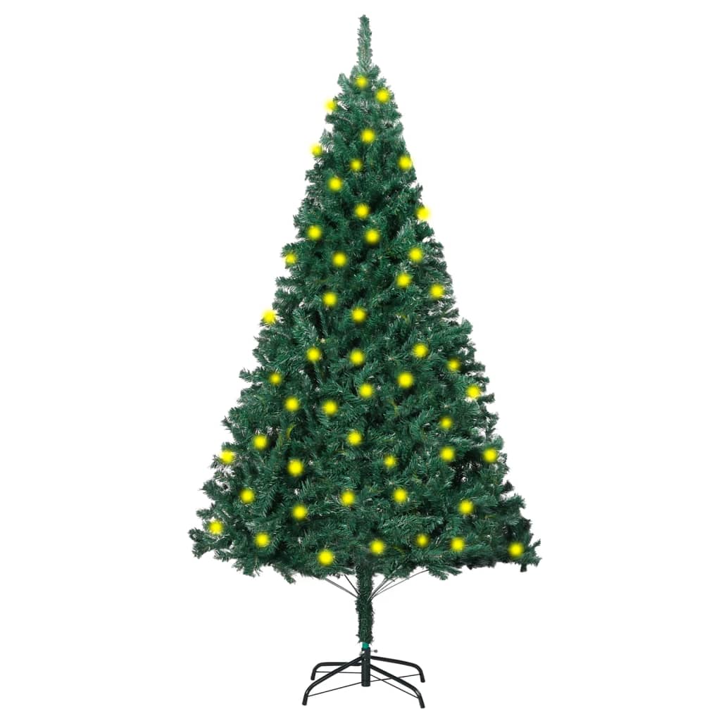 Árvore de Natal artificial + LEDs/ramos grossos 180 cm verde