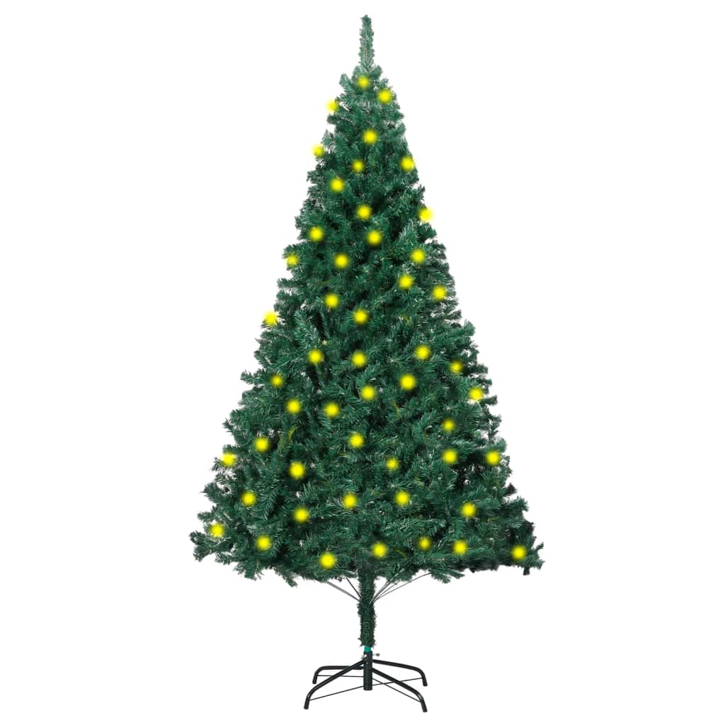 

vidaXL Artificial Christmas Tree with LEDs&Thick Branches Green 70.9"
