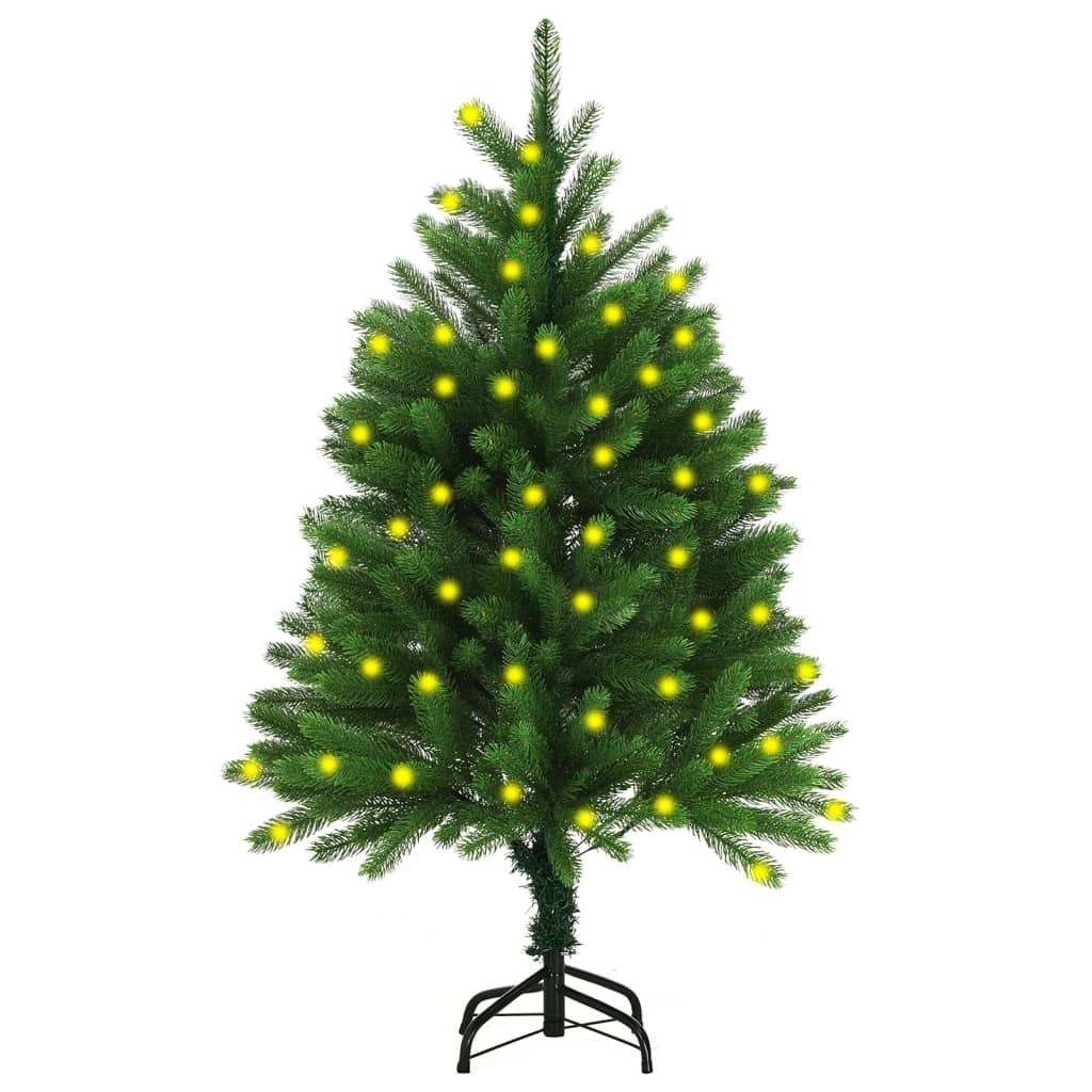 Image of vidaXL Artificial Pre-lit Christmas Tree 120 cm Green