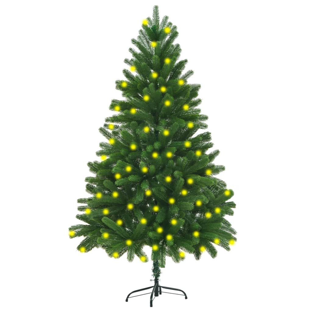 vidaXL Brad de Crăciun artificial pre-iluminat, verde, 180 cm