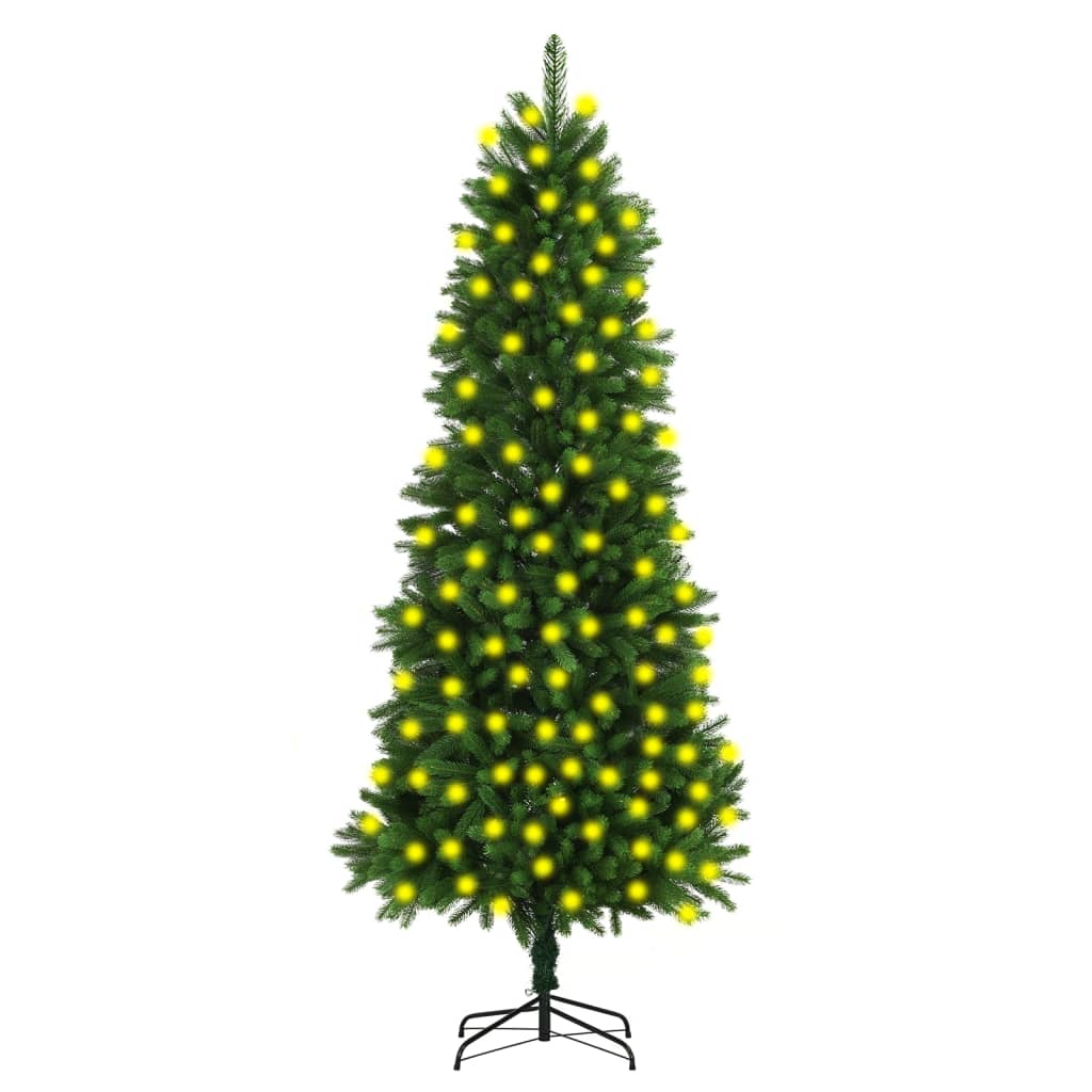 Image of vidaXL Artificial Pre-lit Christmas Tree 240 cm Green