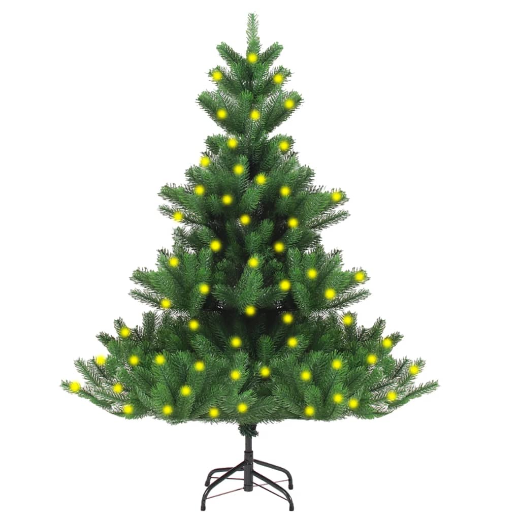 vidaXL Brad de Crăciun artificial pre-iluminat Nordmann, verde, 120 cm