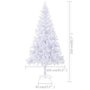 Umělý vánoční stromek s LED a sadou koulí 210 cm 910 větviček - obrázek 16