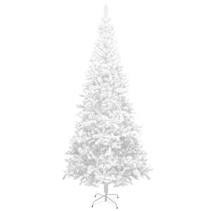 Umělý vánoční stromek s LED osvětlením L 240 cm bílý - obrázek 3