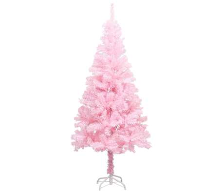 vidaXL Artificial Pre-lit Christmas Tree with Ball Set Pink 120 cm PVC