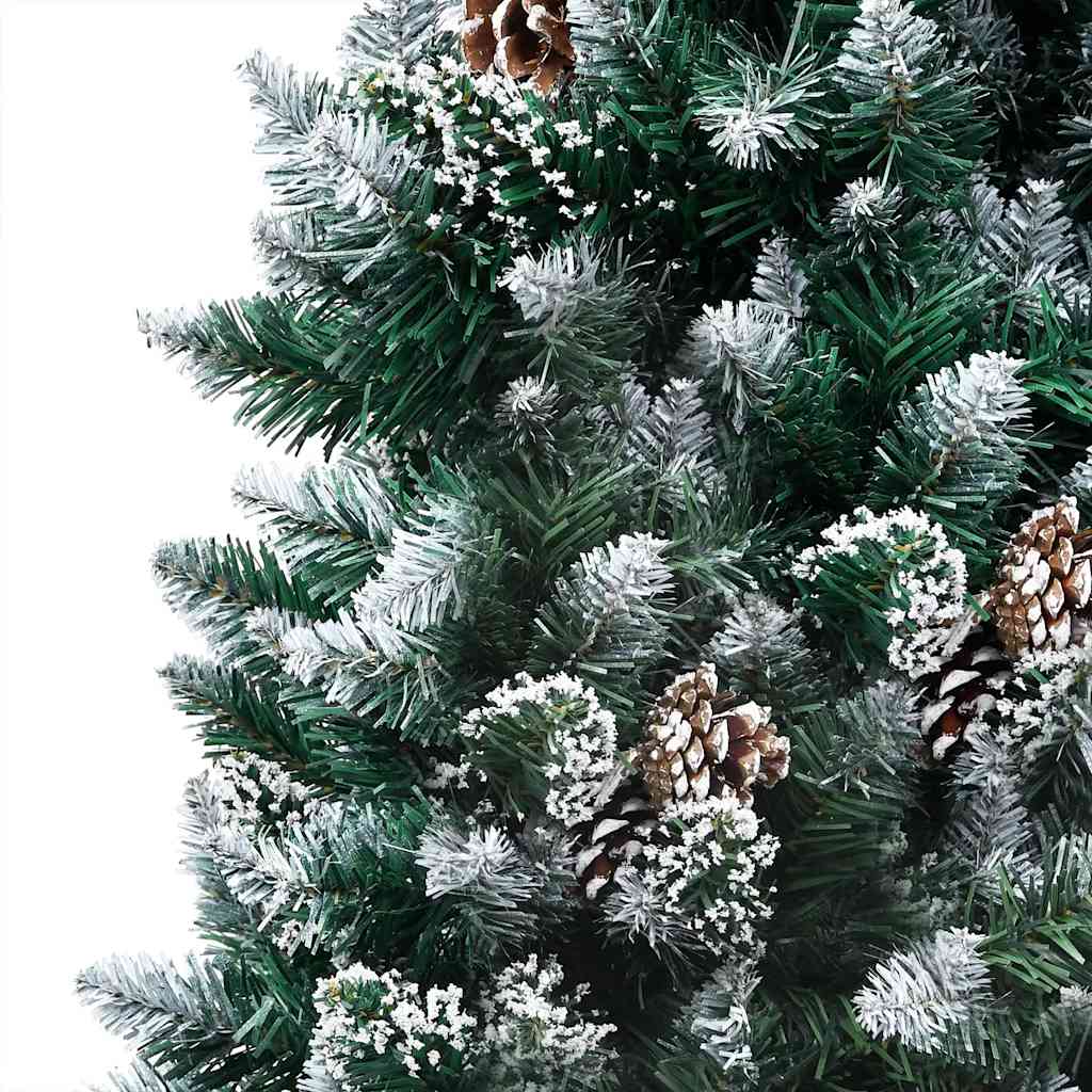 

vidaXL Kunstkerstboom met LED's en kerstballen en dennenappels 150 cm