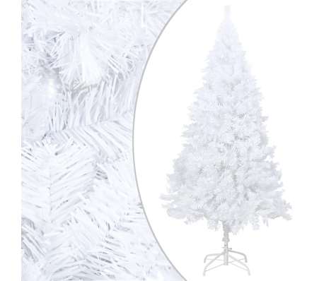 vidaXL Artificial Pre-lit Christmas Tree with Ball Set White 59.1" PVC