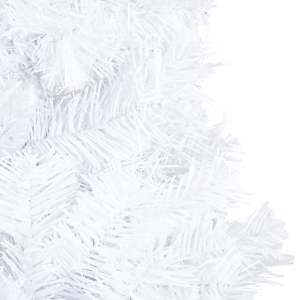 Umělý vánoční stromek s LED a sadou koulí bílý 150 cm PVC - obrázek 13