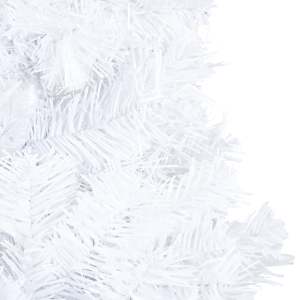 Umělý vánoční stromek s LED a sadou koulí bílý 240 cm - obrázek 4