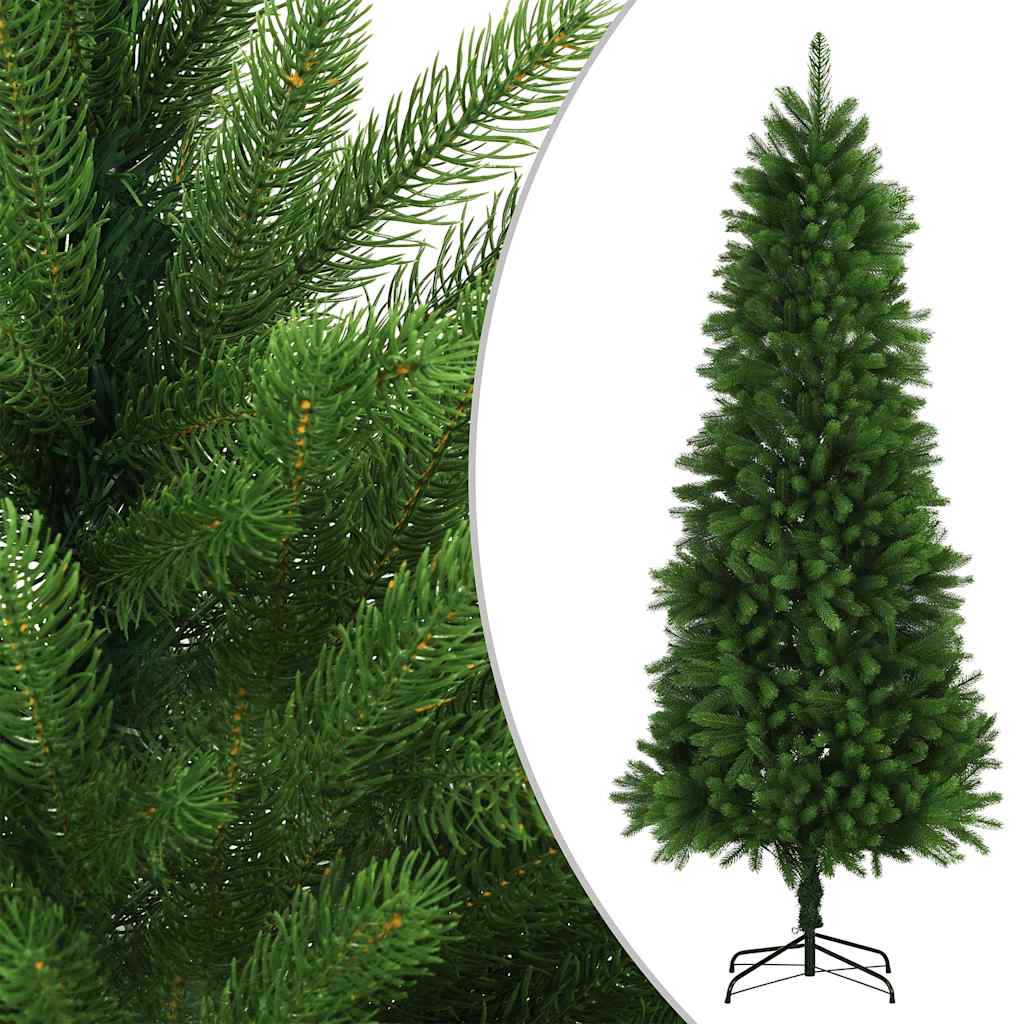 

vidaXL Kunstkerstboom met LED's en kerstballen 240 cm groen