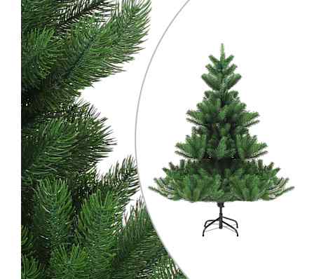 vidaXL Árbol de Navidad abeto Nordmann con LEDs y bolas verde 120 cm