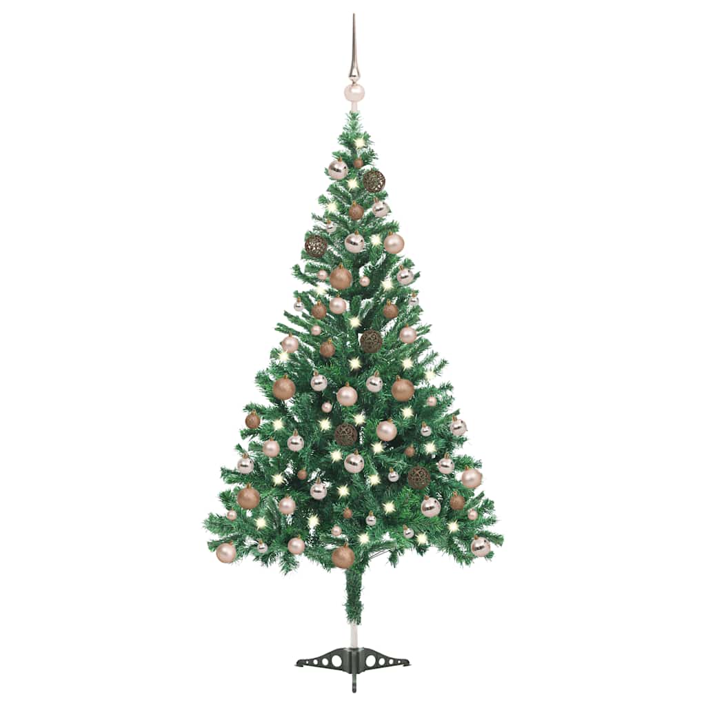 

vidaXL Artificial Christmas Tree with LEDs&Ball Set 70.9" 564 Branches