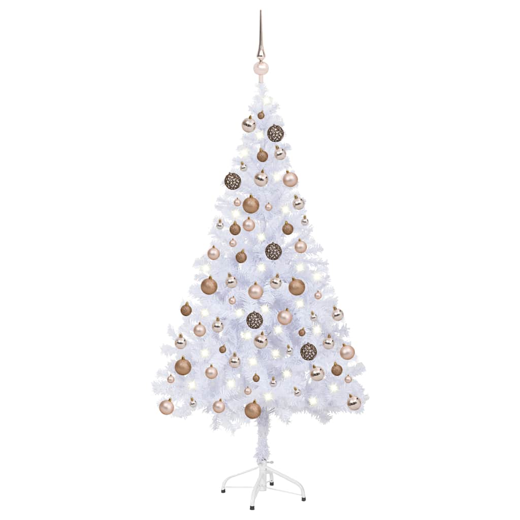 

vidaXL Artificial Christmas Tree with LEDs&Ball Set 59.1" 380 Branches