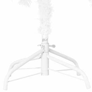 Umělý vánoční stromek s LED a sadou koulí bílý 120 cm PVC - obrázek 10