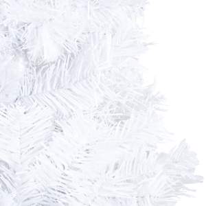 Umělý vánoční stromek s LED a sadou koulí bílý 120 cm PVC - obrázek 11