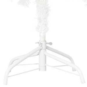 Umělý vánoční stromek s LED a sadou koulí bílý 150 cm - obrázek 5