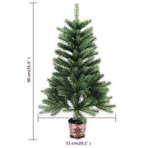 Umělý vánoční stromek s LED a sadou koulí 90 cm zelený - obrázek 12