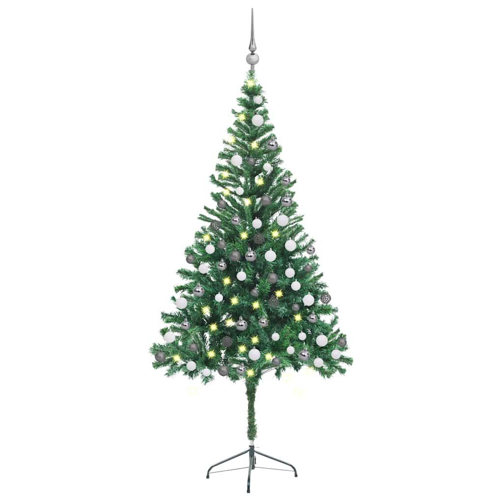 vidaXL Künstlicher Weihnachtsbaum Beleuchtung Kugeln 180cm 564 Zweige