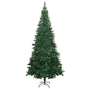 Umělý vánoční stromek s LED a sadou koulí L 240 cm zelený - obrázek 3