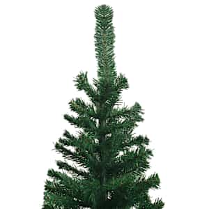 Umělý vánoční stromek s LED a sadou koulí L 240 cm zelený - obrázek 4
