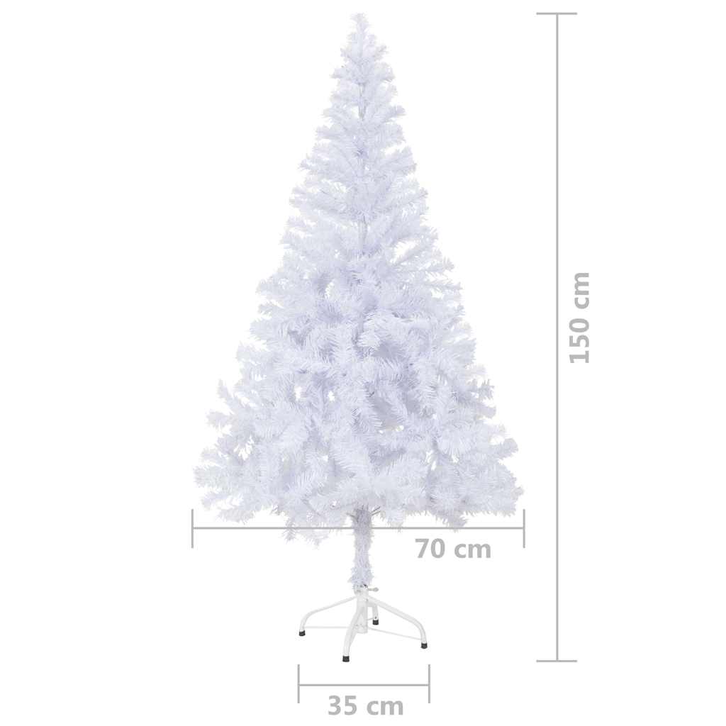 Umělý vánoční stromek s LED a sadou koulí 150 cm 380 větviček - obrázek 15