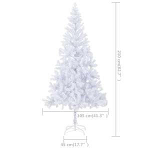 Umělý vánoční stromek s LED a sadou koulí 210 cm 910 větviček - obrázek 12