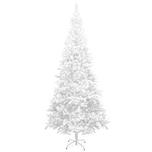 Umělý vánoční stromek s LED osvětlením L 240 cm bílý - obrázek 3