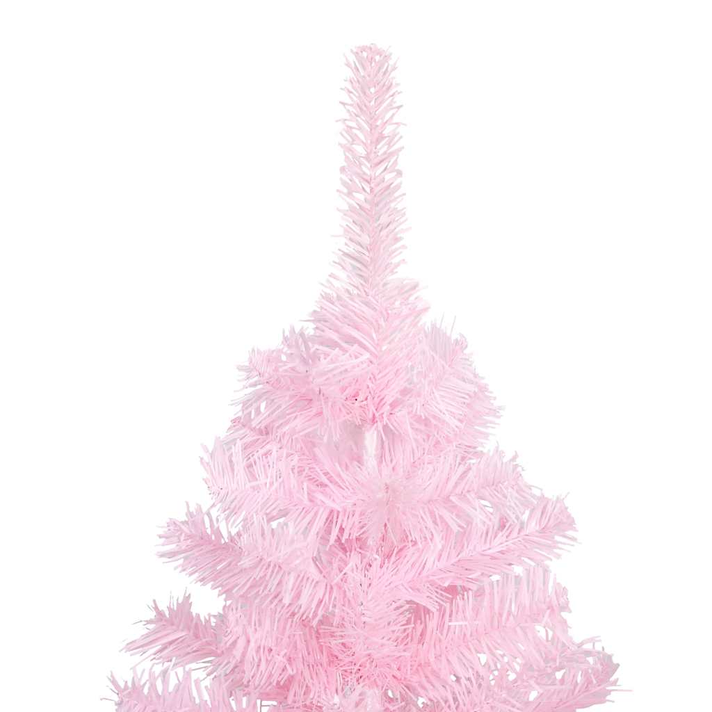 Thumbnail - vidaXL Künstlicher Weihnachtsbaum mit Beleuchtung & Kugeln Rosa 210cm