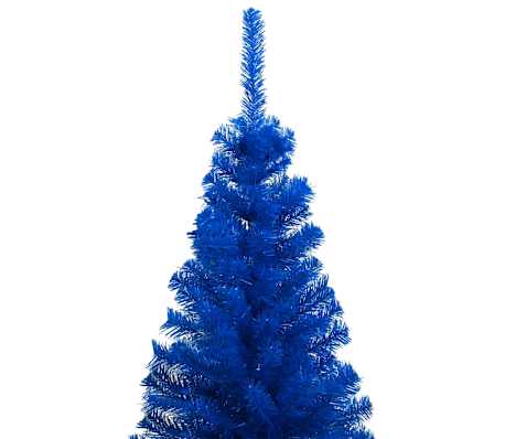 vidaXL Künstlicher Weihnachtsbaum Beleuchtung & Kugeln Blau 240 cm