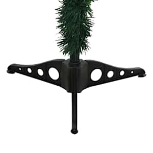 Námrazou pokrytý vánoční stromek LED sada koulí a šišky 150 cm - obrázek 5