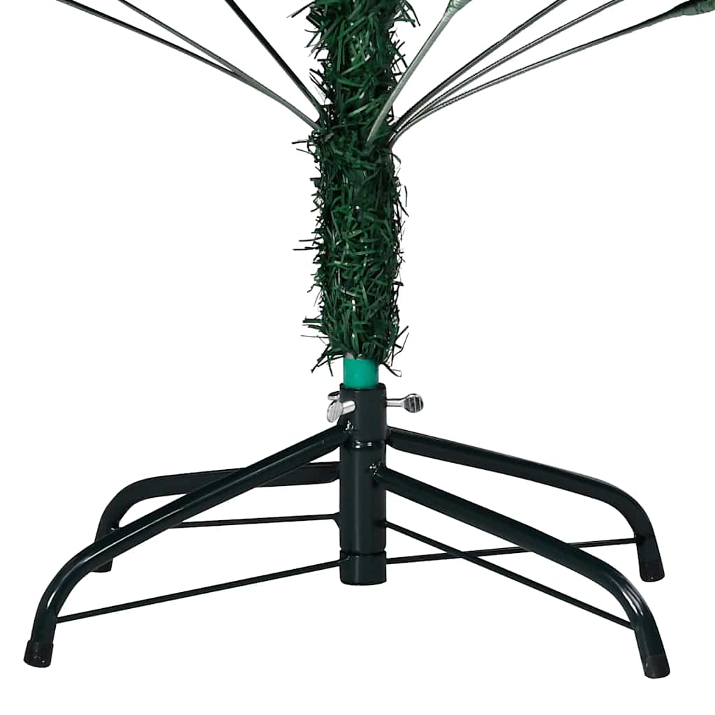 

vidaXL Kunstkerstboom met LED's en kerstballen 150 cm PVC groen