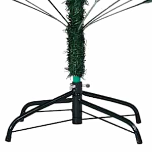 Umělý vánoční stromek s LED a sadou koulí zelený 210 cm PVC - obrázek 12