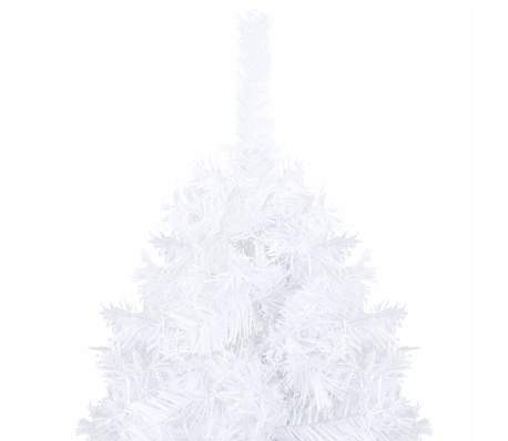 vidaXL Artificial Pre-lit Christmas Tree with Ball Set White 120 cm PVC