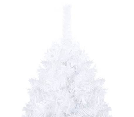 vidaXL Artificial Pre-lit Christmas Tree with Ball Set White 150 cm PVC