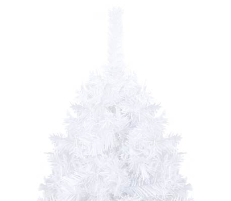 vidaXL Artificial Pre-lit Christmas Tree with Ball Set White 180 cm PVC