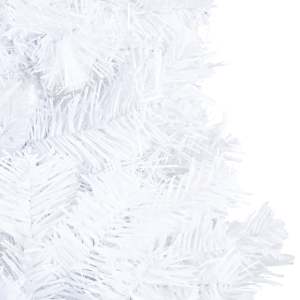 Umělý vánoční stromek s LED a sadou koulí bílý 210 cm PVC - obrázek 11