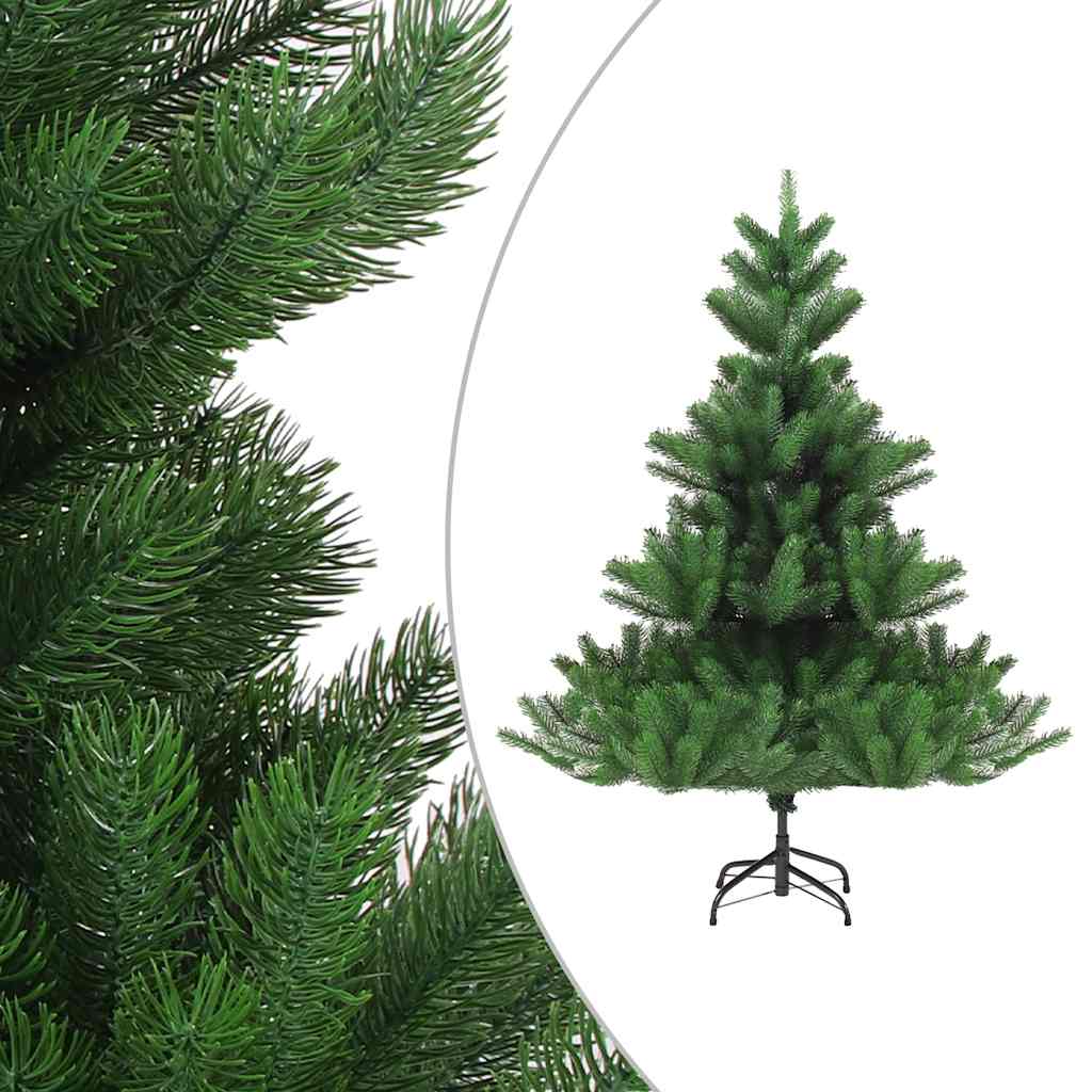 

vidaXL Kunstkerstboom Nordmann met LED's en kerstballen 240 cm groen