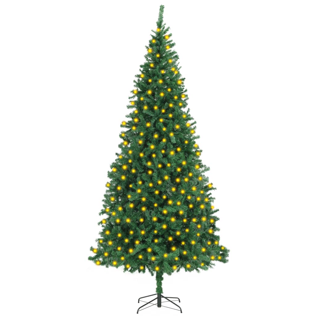 vidaXL Brad de Crăciun artificial pre-iluminat, verde, 300 cm