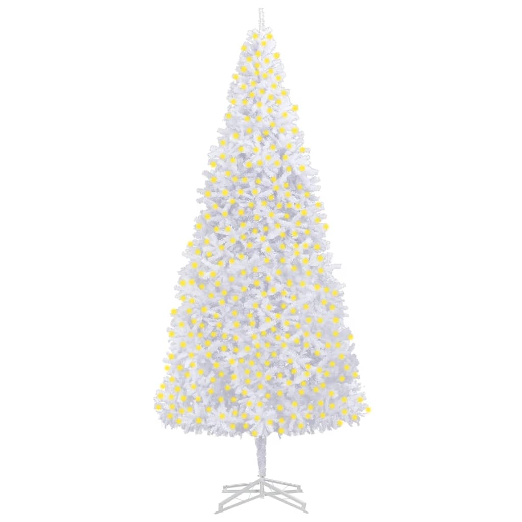 vidaXL Brad de Crăciun artificial cu LED-uri,alb, 500 cm vidaXL