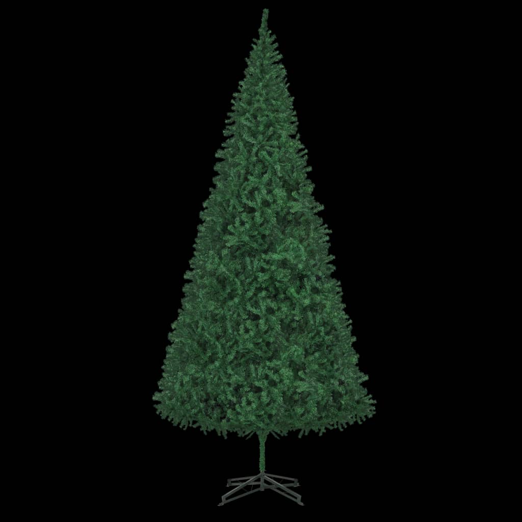 Zöld megvilágított műkarácsonyfa gömb szettel 500 cm 