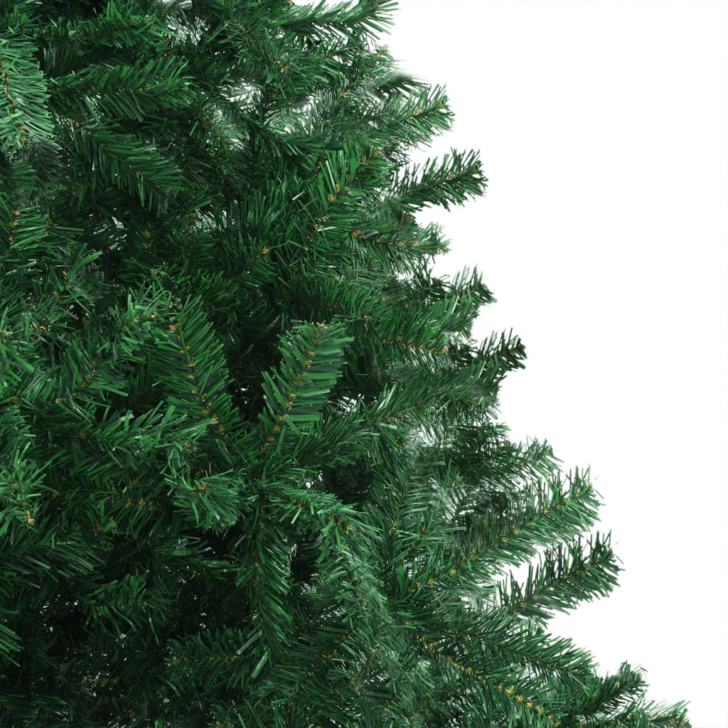 Zöld megvilágított műkarácsonyfa gömb szettel 500 cm 