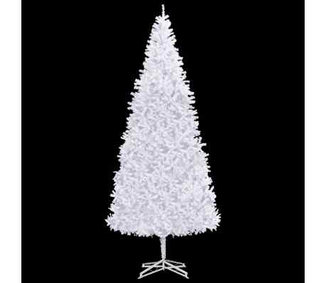 vidaXL Artificial Pre-lit Christmas Tree with Ball Set 500 cm White