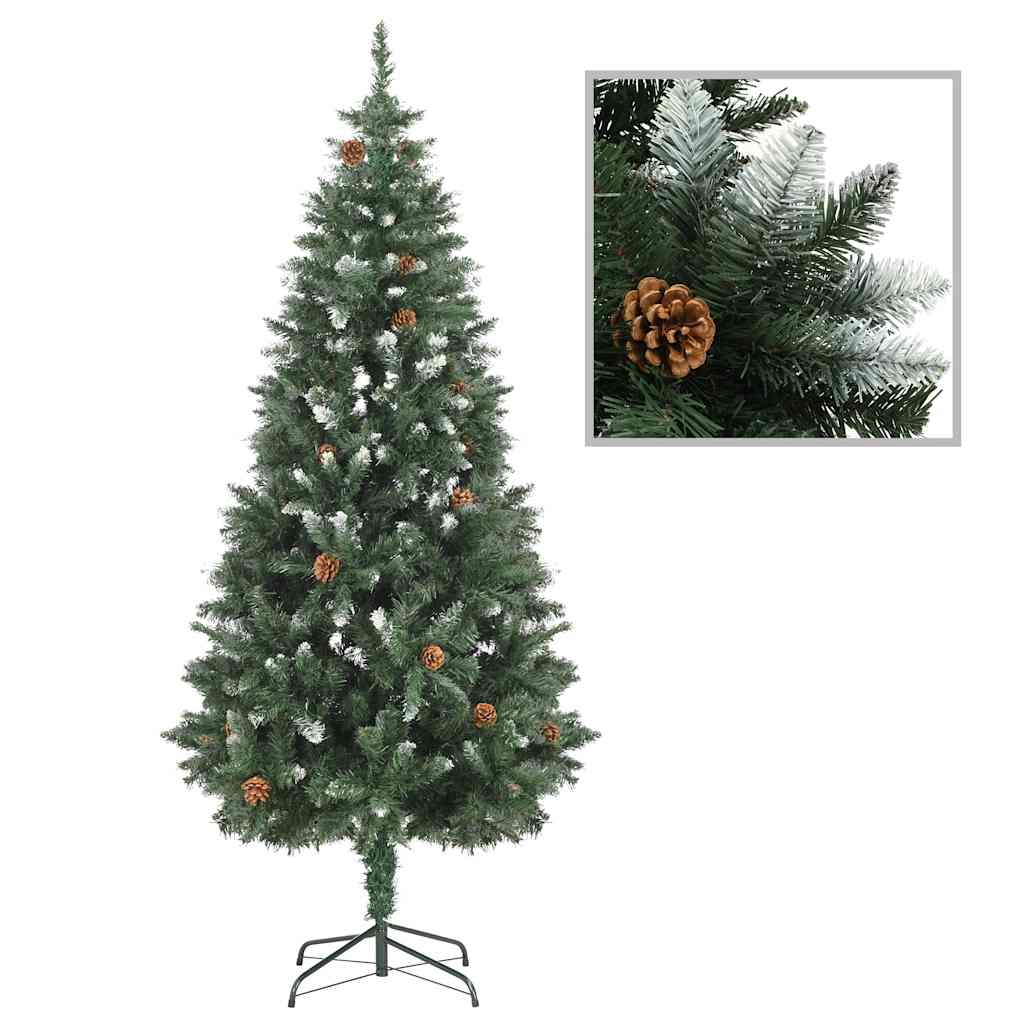 

vidaXL Kunstkerstboom met LED's en kerstballen 180 cm