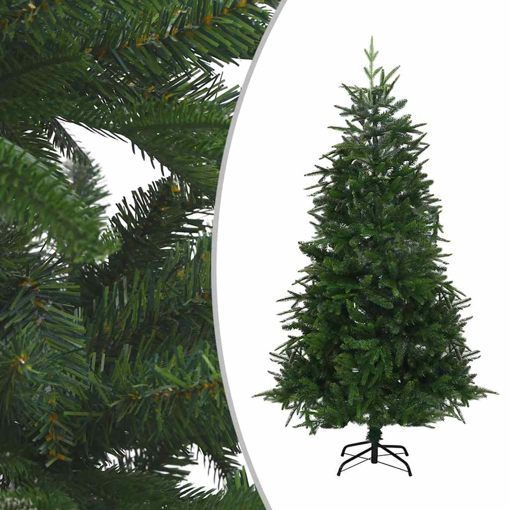 

vidaXL Kunstkerstboom met LED's en kerstballen 240 cm PVC en PE groen