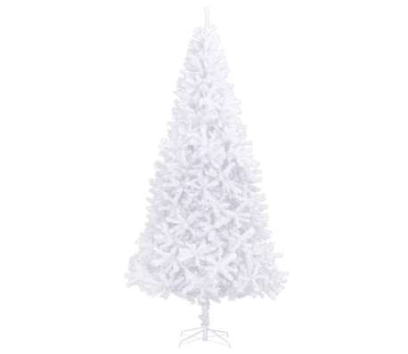 vidaXL Christmas Tree White PVC, Steel, Plastic Extra large