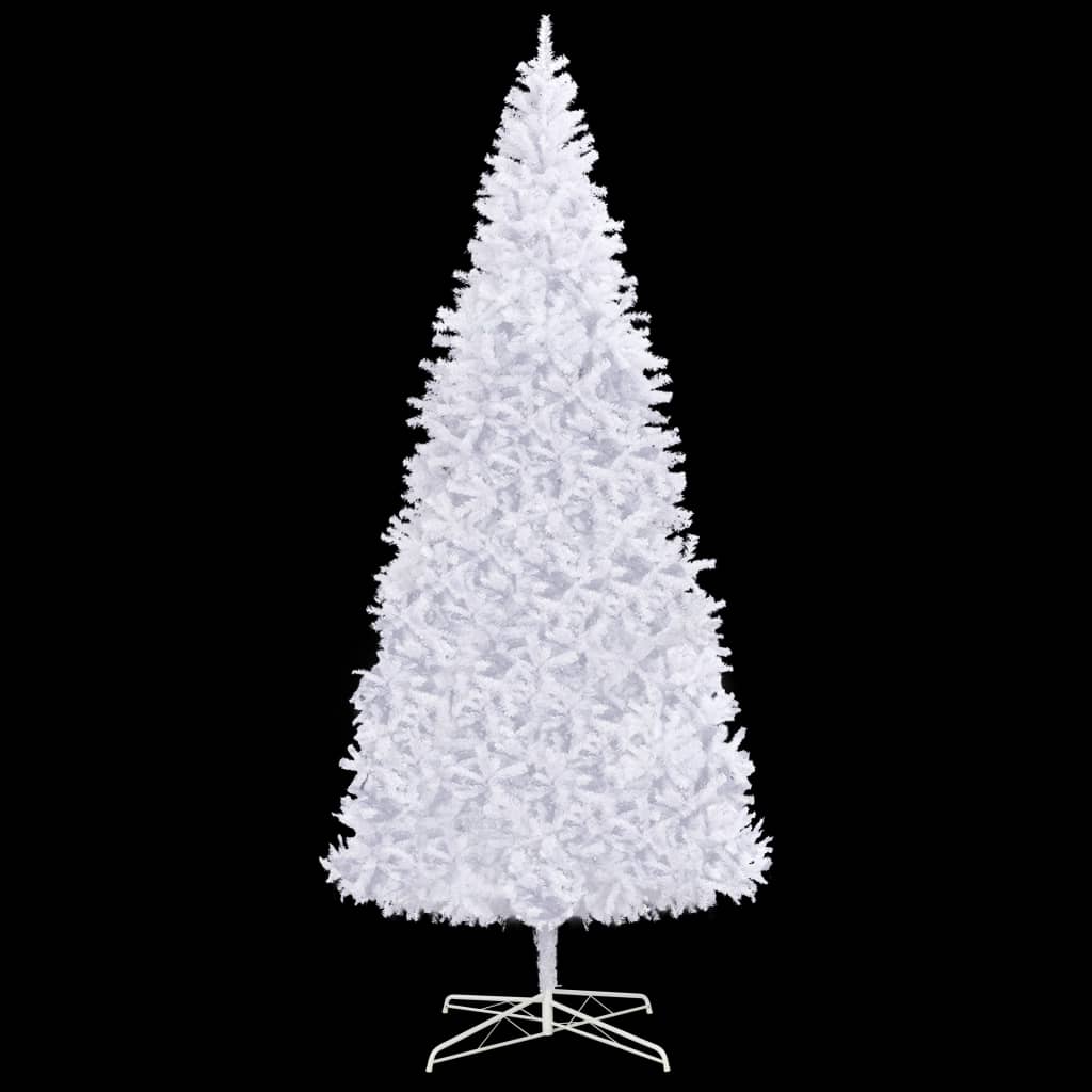vidaXL Set brad Crăciun artificial cu LED-uri & globuri, alb, 400 cm