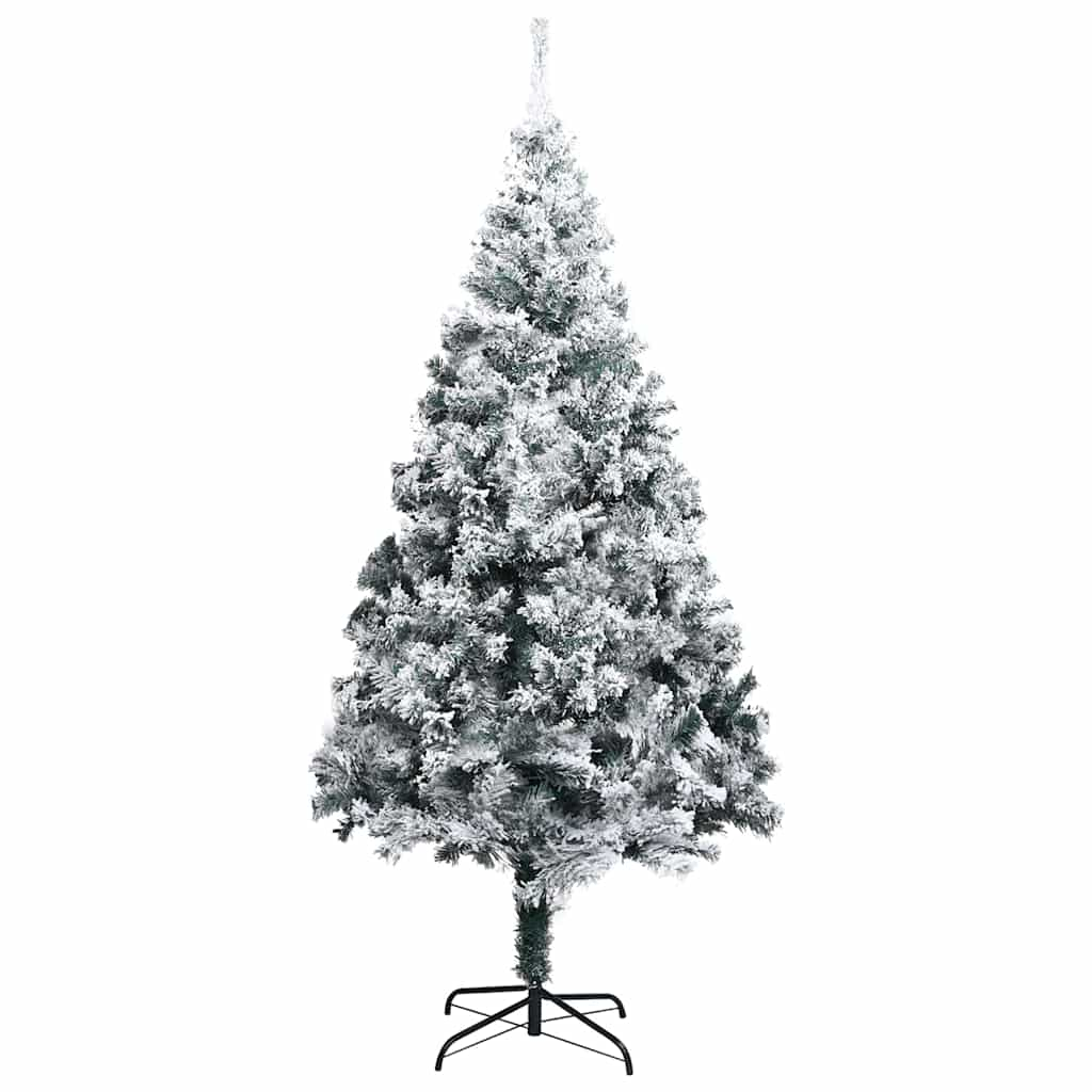 

vidaXL Kunstkerstboom met LED's en kerstballen 180 cm PVC groen