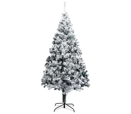 vidaXL Artificial Pre-lit Christmas Tree with Ball Set Green 180 cm PVC
